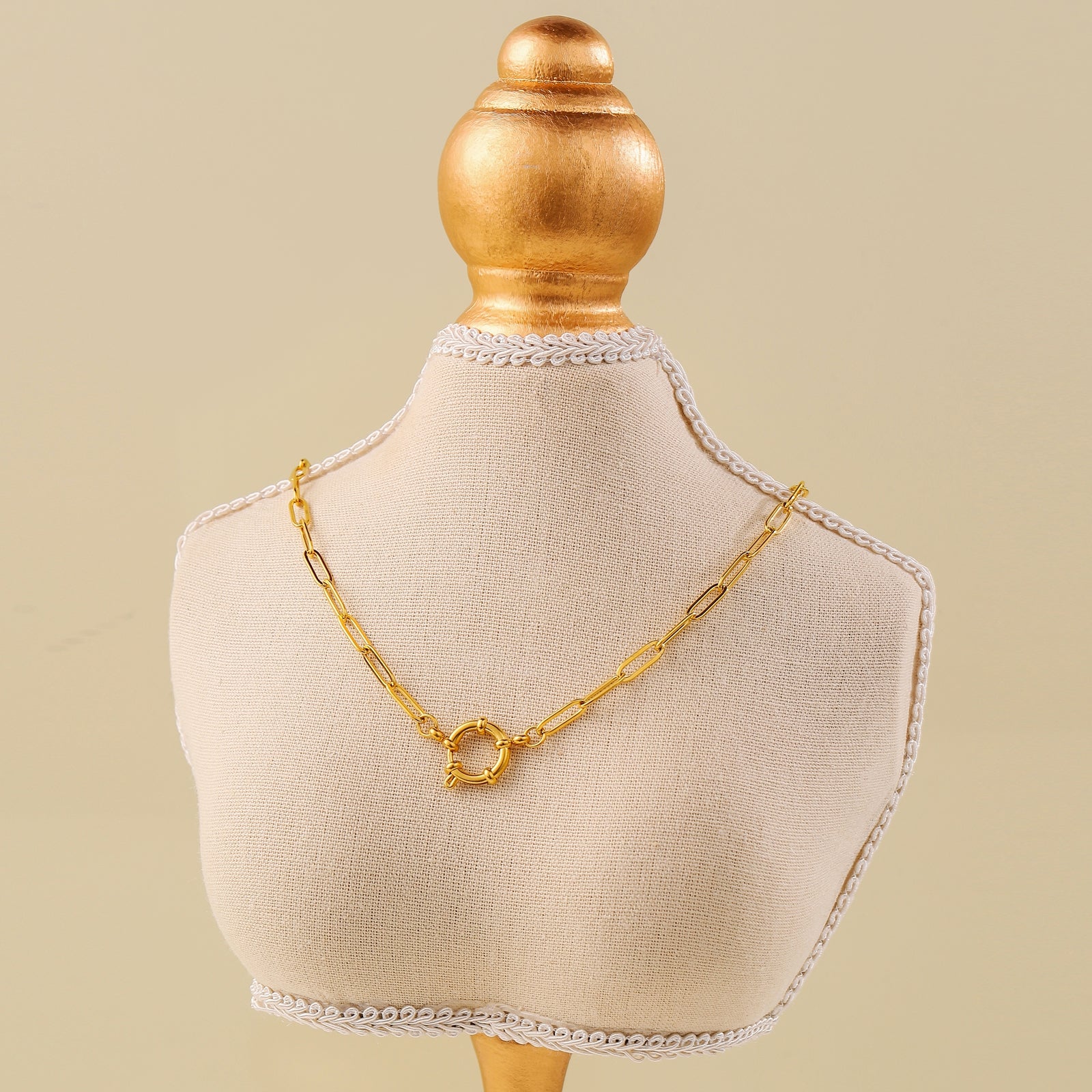 ROUND CLASP OPEN CHAIN